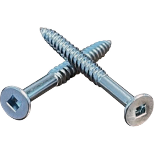 Flat SOC Wood Screws, #10 x 2" L, Zinc Plated Distribution Jean Lapalme