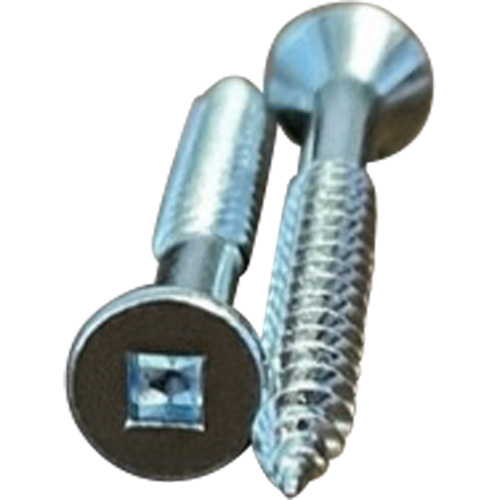 Flat SOC Wood Screws, #10 x 2" L, Zinc Plated Distribution Jean Lapalme