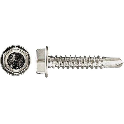Rondelle hexagonale auto-perc&eacute;e Drill-X, #14 x 1" lo, Zingu&eacute; Distribution Jean Lapalme