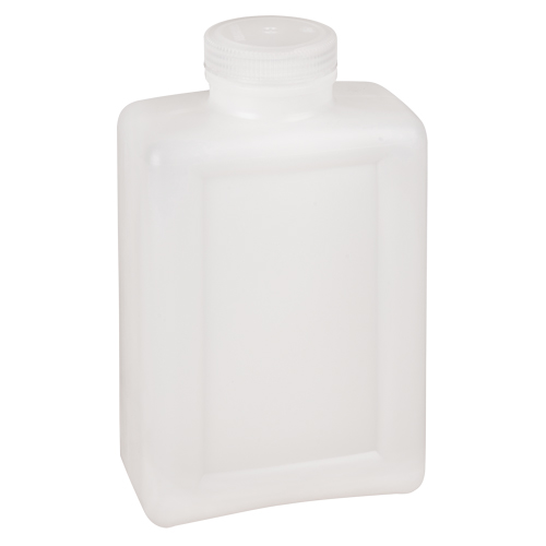 Bouteilles peu encombrantes &agrave; prise facile, Rectangulaire, 64 oz, Plastique Distribution Jean Lapalme
