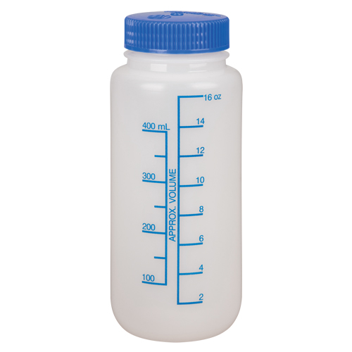 Wide-Mouth Bottles, Round, 16 oz., Plastic Distribution Jean Lapalme