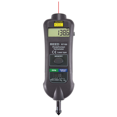 Professional Dual Function Tachometer with Calibration Certificate, Contact/Photo (Non Contact) Distribution Jean Lapalme