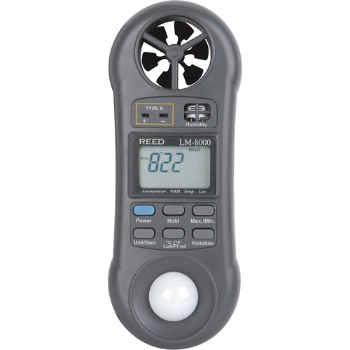 Thermo-an&eacute;mom&egrave;tre avec certificat de calibration, Sans enregistrement des donn&eacute;es, Gamme de v&eacute;locit&eacute; d'air de 0,2 - 30,0 m/sec Distribution Jean Lapalme