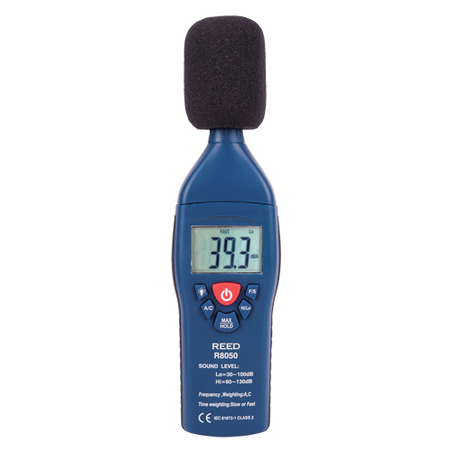 Sound Level Meter with Calibration Certificate, 30 - 100 dB/60 - 135 dB Measuring Range Distribution Jean Lapalme