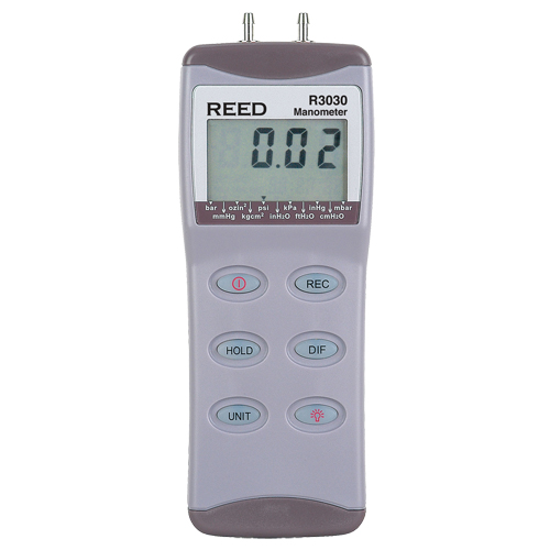 Manom&egrave;tre avec certificat de calibration, Num&eacute;rique, 0 - 100 psi/0 - 6,895 bar/0 - 689,5 kPa/0 - 6895 mbar Distribution Jean Lapalme
