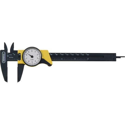 Compas m&eacute;trique &agrave; cadran, R&eacute;solution de 0,001 mm, 150 mm gamme de mesure Distribution Jean Lapalme