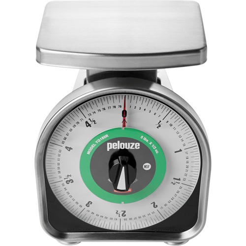 Pelouze Mechanical Portion Control Scale, 5 lbs. / 2.3 kg Cap., 10 g / 0.5 oz. Graduations Distribution Jean Lapalme