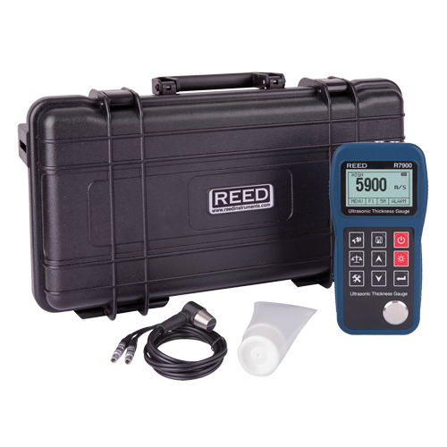 Ultrasonic Thickness Gauge, Digital Display, Ultrasound, 0.03" - 15.7" (0.65 mm - 400 mm) Range Distribution Jean Lapalme