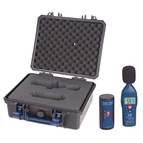 Sound Level Meter and Calibrator Kit, 30 - 130 dB Measuring Range Distribution Jean Lapalme