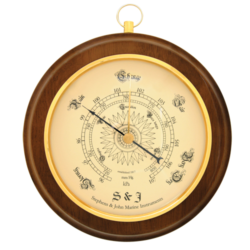 Decorative 8.5" Round Barometer Distribution Jean Lapalme