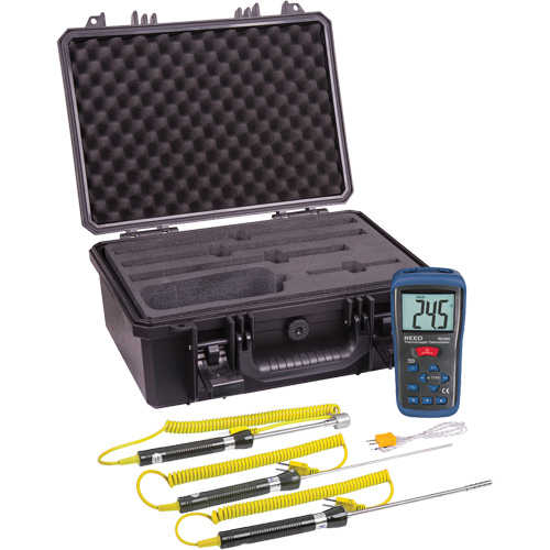 Thermocouple Thermometer Kit, Contact, Digital, -58-2000°F (-50-1300°C) Distribution Jean Lapalme
