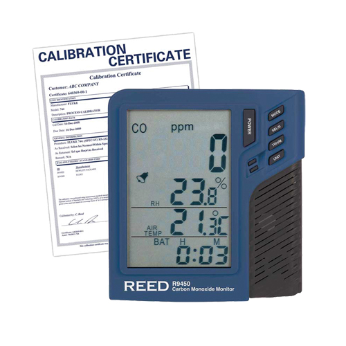 Carbon Monoxide Monitor with Temperature & Humidity with Calibration Certificate Distribution Jean Lapalme