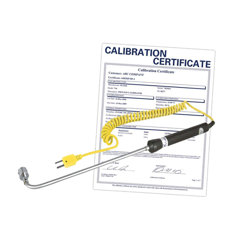 Sonde thermocouple de surface &agrave; angle droit avec certificat de calibration, 500 °C (932°F) Temp. max. Distribution Jean Lapalme