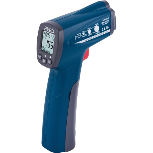 Thermom&egrave;tre &agrave; infrarouge, -25,6°- 752° F ( -32° - 400° C ), 12:1, &eacute;missivit&eacute; Ajustable Distribution Jean Lapalme