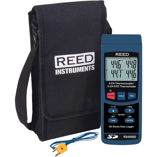 Thermom&egrave;tre thermocouple avec enregistreur de donn&eacute;es Distribution Jean Lapalme