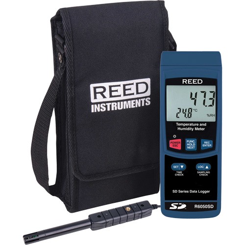 Thermo-hygrom&egrave;tre avec enregistreur de donn&eacute;es, 5% - 95% HR, 32° - 122° F (0° - 50°C) Distribution Jean Lapalme