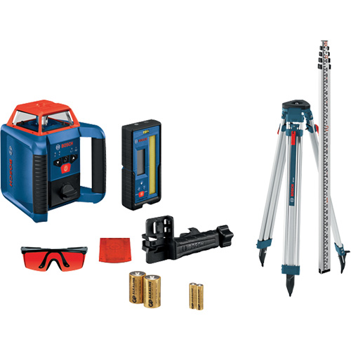 Ensemble laser rotatif horizontal auto-nivelant Revolve2000, 2000' (609,6 m), 670 N.m Distribution Jean Lapalme