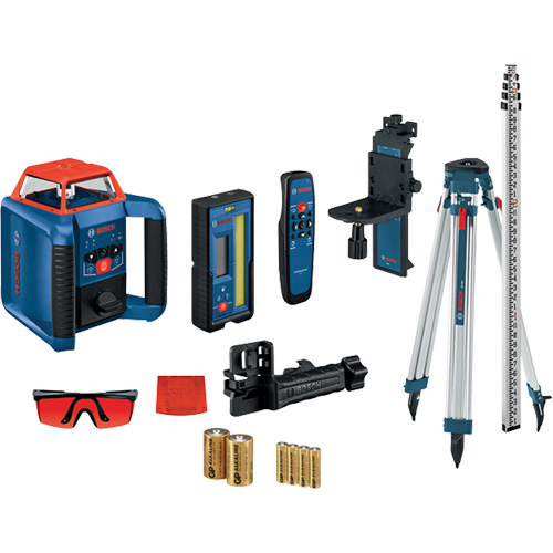Ensemble laser rotatif horizontal/vertical auto-nivelant Revolve2000, 2000' (609,6 m), 670 N.m Distribution Jean Lapalme