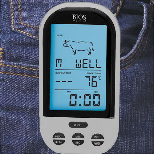 Wireless Meat & Poultry Thermometer, Contact, Digital, 32-482°F (0-250°C) Distribution Jean Lapalme