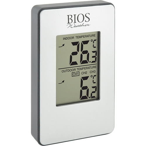 Indoor/Outdoor Wireless Thermometer, Non-Contact, Analogue, 31-158°F (-35-70°C) Distribution Jean Lapalme