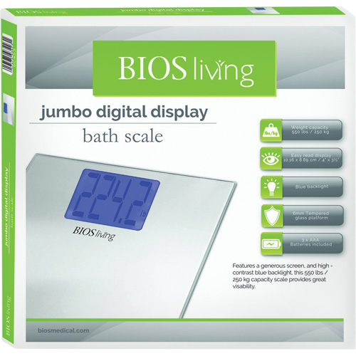 Jumbo Digital Display Scale, 550 lbs. Cap., 0.2 lbs. / 0.1 kg Graduations Distribution Jean Lapalme
