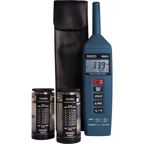 N&eacute;cessaire de thermo-hygrom&egrave;tre, 0,0% - 100% RH, -4°- 140° F (-20° - 60° C) Distribution Jean Lapalme