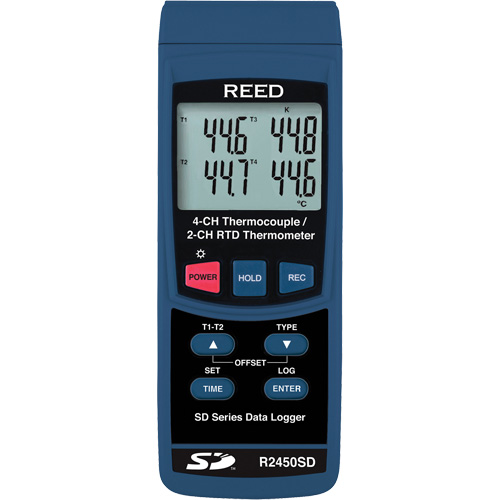 Thermom&egrave;tre &agrave; thermocouple pour enregistreur de donn&eacute;es avec certificat de calibration Distribution Jean Lapalme