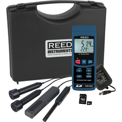Trousse d'analyseur de la qualit&eacute; de l'air int&eacute;rieur avec enregistrement de donn&eacute;es Distribution Jean Lapalme
