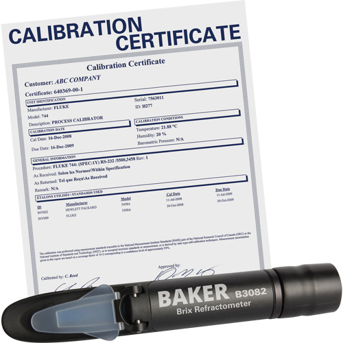 R&eacute;fractom&egrave;tre avec certificat ISO, Analogue (verre-regard)-Num&eacute;rique, Br Distribution Jean Lapalme