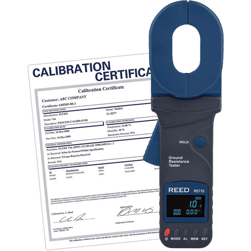 Testeur de r&eacute;sistance de terre &agrave; pince avec certificat de calibration Distribution Jean Lapalme