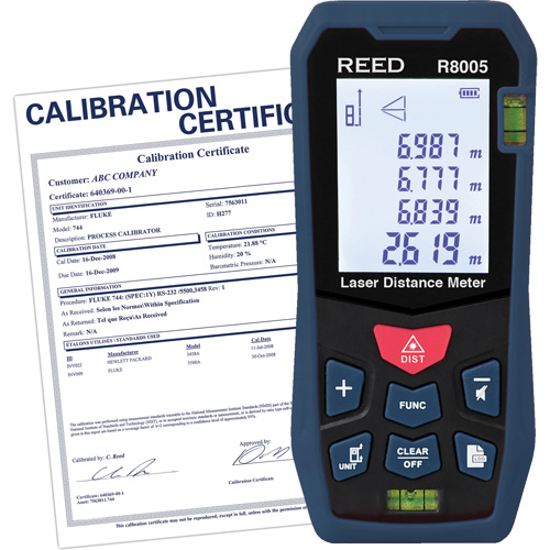 T&eacute;l&eacute;m&egrave;tre laser avec certificat de calibration, 0' - 164' (0 m - 50 m) Gamme de mesure, Num&eacute;rique (&eacute;lectronique) Distribution Jean Lapalme