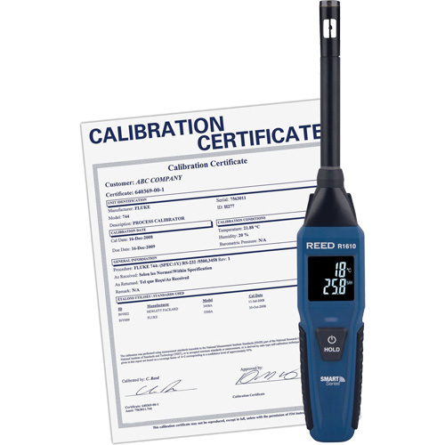Bluetooth Smart Series Thermo-Hygrometer with Calibration Certificate, 0% - 100% RH, -4°- 140° F ( -20° - 60° C ) Distribution Jean Lapalme