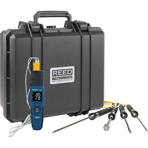 Thermom&egrave;tre &agrave; thermocouple de s&eacute;rie intelligente R1640 avec sondes de type K, Contact, Num&eacute;rique, 32-122°F (0-50°C) Distribution Jean Lapalme
