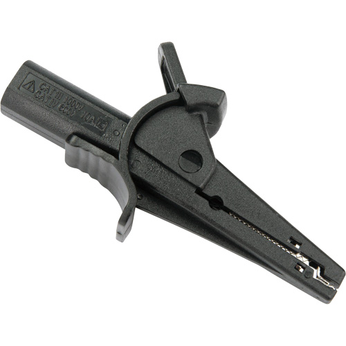 Pince crocodile noire pour le v&eacute;rificateur disolement haute tension R5002 Distribution Jean Lapalme