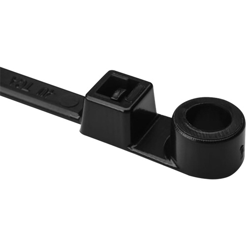 1-Piece Screw Mount Cable Ties, 12-2/5" Long, 50 lbs. Tensile Strength, Black Distribution Jean Lapalme