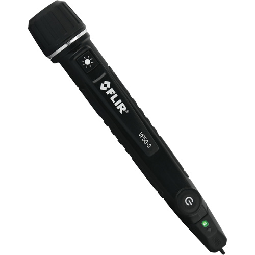 VP50-2 Triple Alarm CAT IV Non-Contact Voltage Detector with Flashlight, 90 VAC - 1000 VAC, Light & Sound Alert Distribution Jean Lapalme