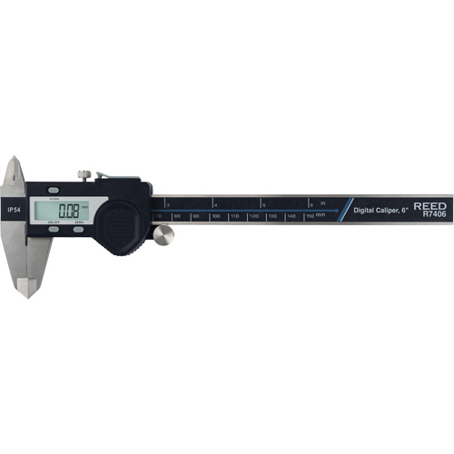 Pied &agrave; coulisse num&eacute;rique de 6" (150 mm), R&eacute;solution de 0,0005" (0,01 mm), 0" - 6" (0 mm - 150 mm) gamme de mesure Distribution Jean Lapalme
