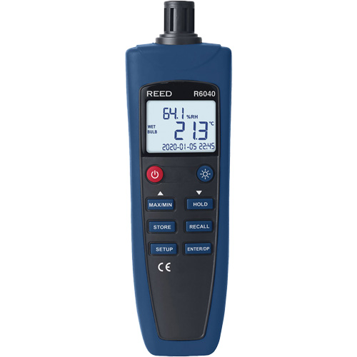 Psychrom&egrave;tre/Thermohygrom&egrave;tre, 0% - 99,9% HR, -4°- 158° F ( -20° - 70° C ) Distribution Jean Lapalme