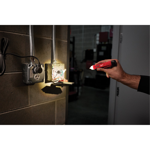 D&eacute;tecteur de tension avec DEL et testeur de prise DDFT, 50 V - 1000 V, Alerte Affichage & son Distribution Jean Lapalme