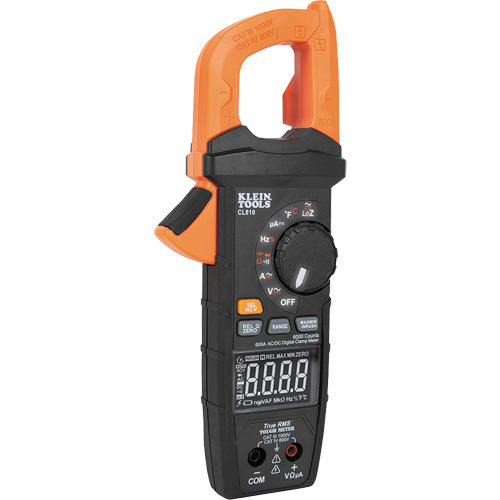 Pince multim&egrave;tre TRMS &agrave; s&eacute;lection automatique de gamme, 600 A, avec lampe de travail, Tension c.a./c.c., Courant c.a./c.c. Distribution Jean Lapalme