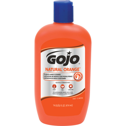 Natural Orange Hand Cleaner, Pumice, 414 ml, Bottle, Citrus/Orange Distribution Jean Lapalme