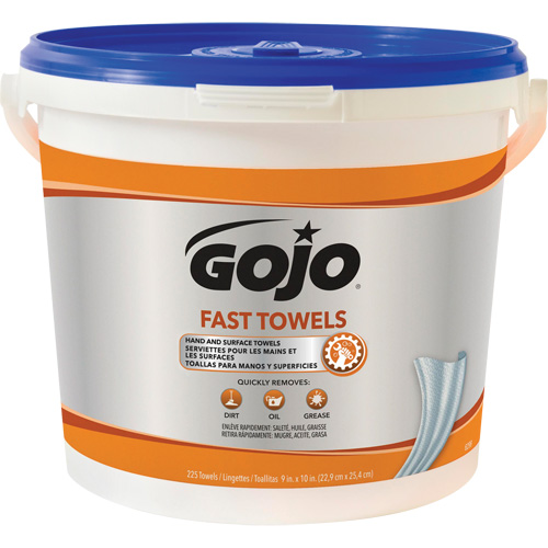 Serviettes nettoyantes Fast Wipes, 225 lingettes, 10" x 9" Distribution Jean Lapalme