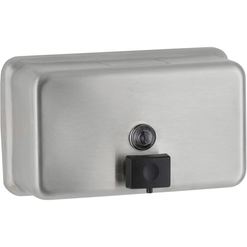 Distributeur de savon horizontal pour montage en surface, &agrave; pression, Capacit&eacute; de 1200 ml Distribution Jean Lapalme