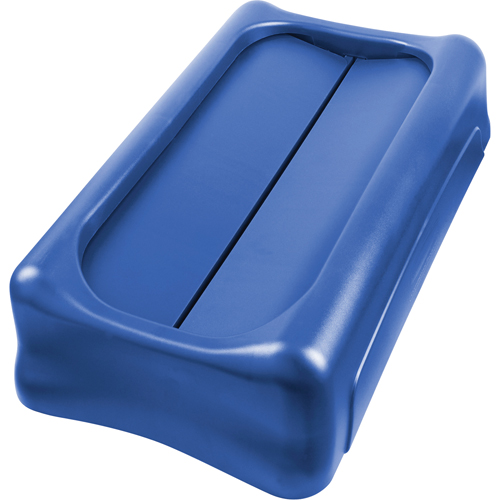 Slim Jim&reg; Waste Receptacle Lid, Swing Lid, Plastic, Fits Container Size: 22" x 11" Distribution Jean Lapalme