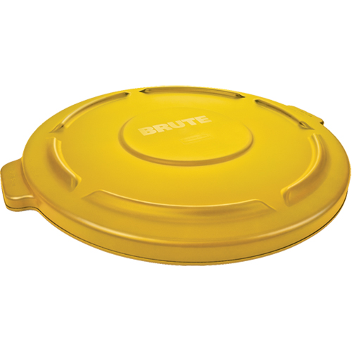 Round Brute&reg; Tops, Flat Lid, Plastic/Polyethylene, Fits Container Size: 22" Dia. Distribution Jean Lapalme