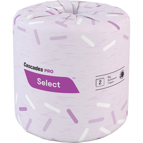 Papier hygi&eacute;nique Pro Select, 2 Pli, 500 Feuilles/Rouleu, Blanc Distribution Jean Lapalme