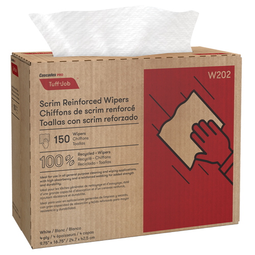 Chiffons renforc&eacute;s de canevas Pro Tuff-Job, Tout usage, 16-3/4" lo x 9-3/4" la Distribution Jean Lapalme