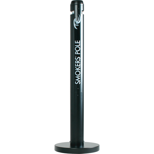 Smokers' Pole Cigarette Receptacle, Free-Standing, Aluminum, 41" Height Distribution Jean Lapalme