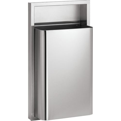 Waste Receptacles, Stainless Steel, 12 US gal. Distribution Jean Lapalme