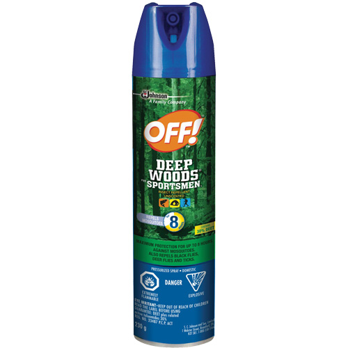 Insectifuge pour sportifs Off! R&eacute;gions sauvages, DEET &agrave; 30 %, A&eacute;rosol, 230 g Distribution Jean Lapalme